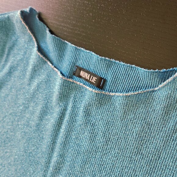 3/$15 blue sparkling t-shirt - Picture 6 of 7